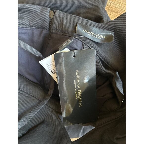 Adriana Degreas Matelasse Cotton Blend Short Dress Black Womens Size Medium - Picture 11 of 11